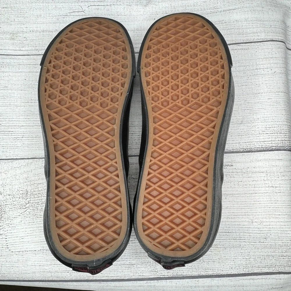 Vans Anaheim Factory Classic Slip-On Roses Shoes Black‎ Red W6 M4.5
